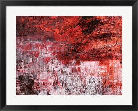 Framed Rosso Tramonto Print