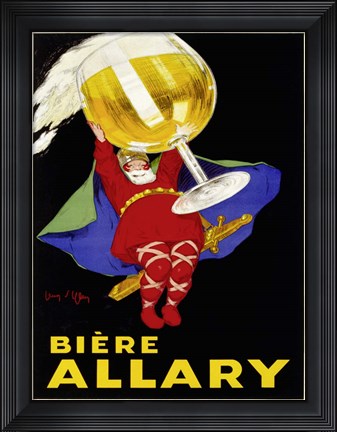 Framed Biere Allary, 1928 Print