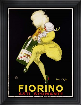 Framed Fiorino Asti Spumante, 1922 Print