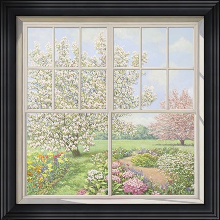 Framed Finestra sul Giardino Print
