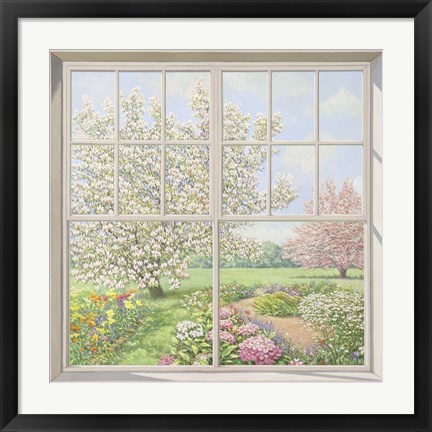 Framed Finestra sul Giardino Print