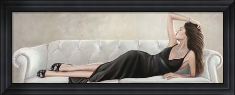 Framed Lady Reclined Print