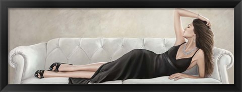 Framed Lady Reclined Print