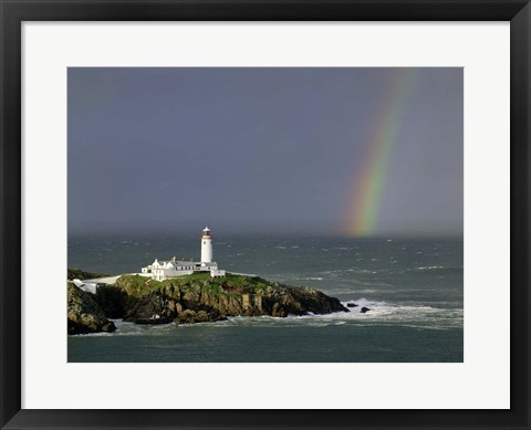 Framed Rainbow over Fanad-Head, Ireland Print