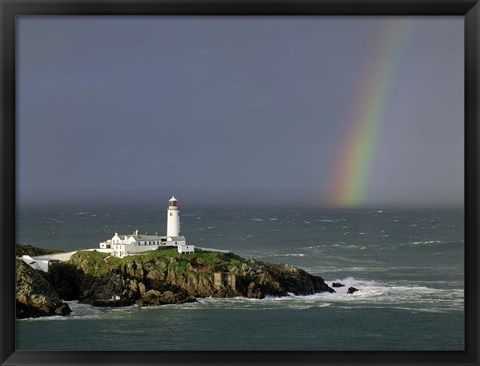 Framed Rainbow over Fanad-Head, Ireland Print