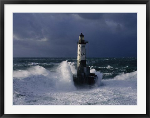 Framed Phare d&#39; Ar-Men, Bretagne Print