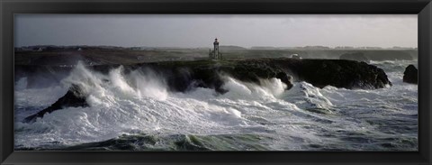 Framed Phare des Poulains Print