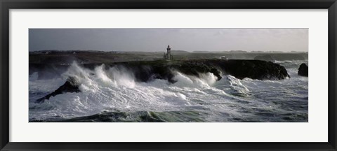 Framed Phare des Poulains Print