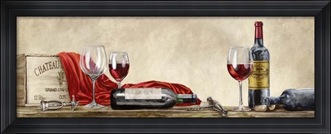 Framed Grand Cru Wines Print