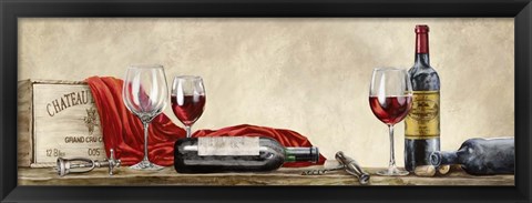 Framed Grand Cru Wines Print