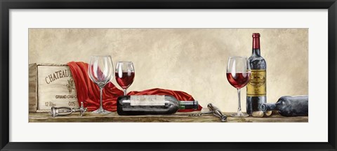 Framed Grand Cru Wines Print