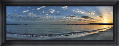 Framed Alba sul Mediterraneo Print