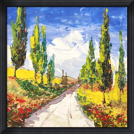 Framed Strada Toscana Print
