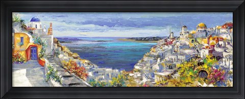 Framed Santorini Print
