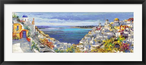 Framed Santorini Print