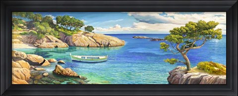 Framed Verde Mediterraneo Print