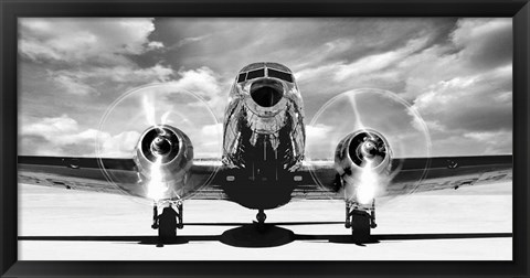 Framed Airplaine Taking Off Print