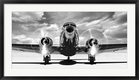 Framed Airplaine Taking Off Print