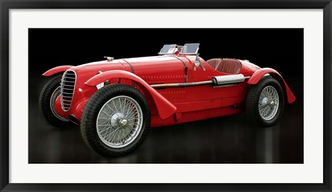 Framed Vintage Italian Race Car Print