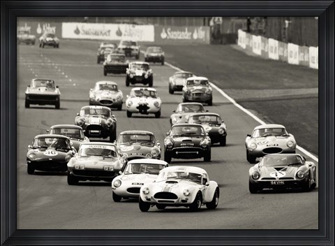 Framed Silverstone Classic Race Print