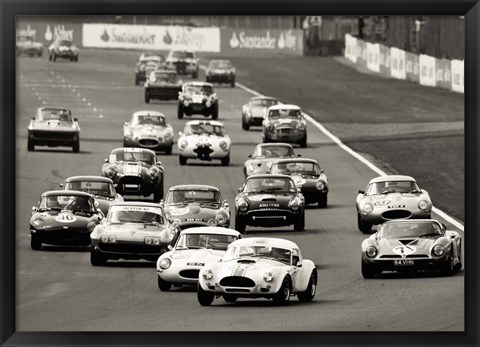 Framed Silverstone Classic Race Print