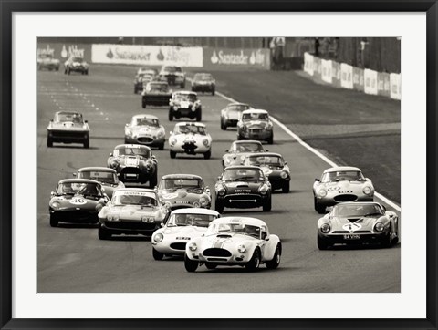 Framed Silverstone Classic Race Print