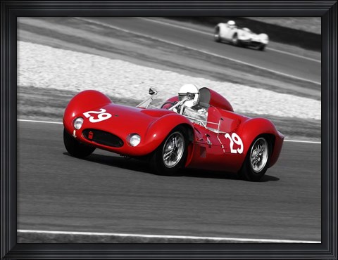 Framed Historical Race Cars 1 Print