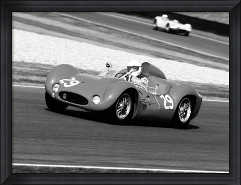 Framed Historical Race Cars 2 Print