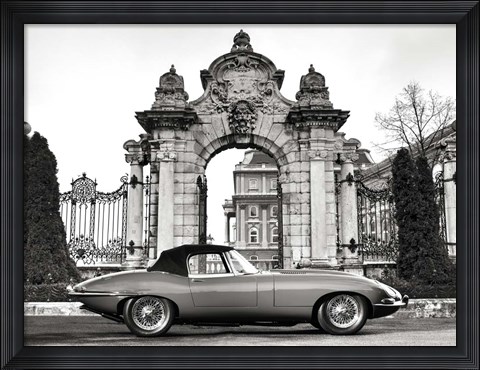 Framed Vintage Sports Car 1 Print