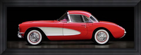 Framed Corvette Chevrolet Print