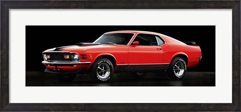 Framed Ford Mustang Mach 1 Print