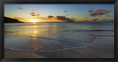 Framed Baie Beau Vallon, Seychelles Print