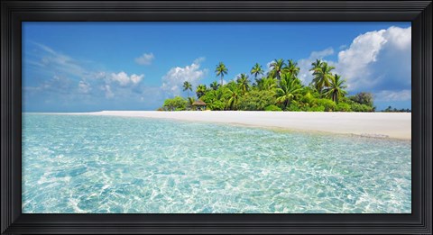 Framed Palm Island, Maldives Print