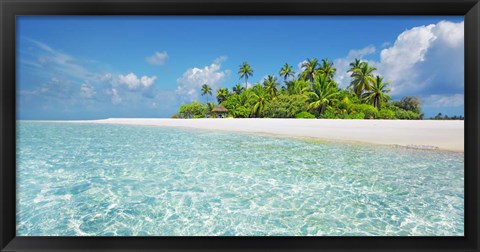 Framed Palm Island, Maldives Print