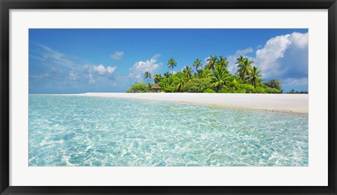 Framed Palm Island, Maldives Print