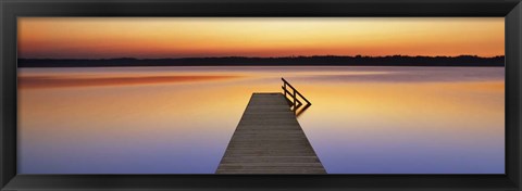 Framed Boardwalk, Bavaria, Germany Print