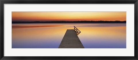 Framed Boardwalk, Bavaria, Germany Print