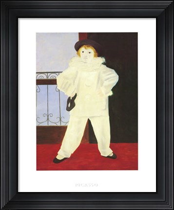 Framed Artist&#39;s Son (Paul as Harlequin) Print
