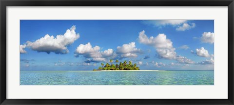 Framed South Male Atoll, Maldives Print