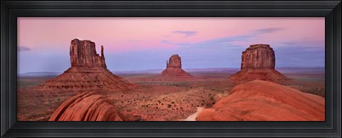 Framed Mittens in Monument Valley, Arizona Print