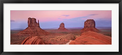 Framed Mittens in Monument Valley, Arizona Print