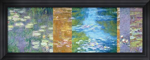 Framed Waterlilies II Print