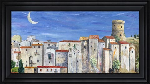 Framed Villaggio Silenzioso Print