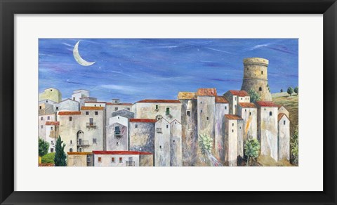 Framed Villaggio Silenzioso Print