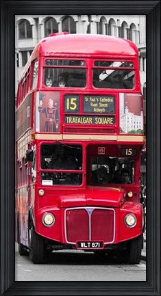 Framed Double-Decker Bus, London Print