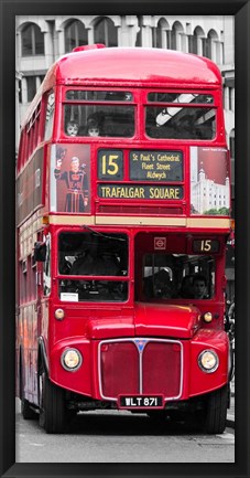 Framed Double-Decker Bus, London Print
