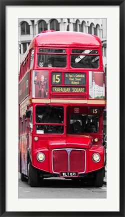 Framed Double-Decker Bus, London Print