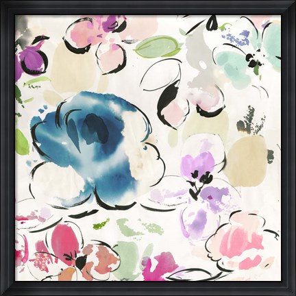 Framed Floral Funk I Print
