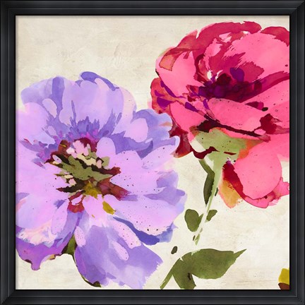 Framed Colorful Jewels I Print