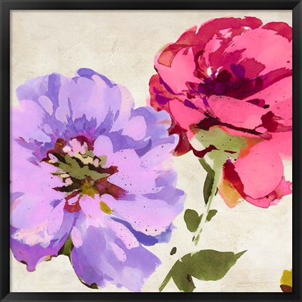 Framed Colorful Jewels I Print